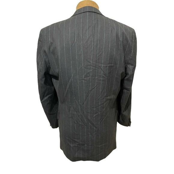 Ermenegildo Zegna Men's Sports Coat Gray‎ Striped 15milmil15 Wool Size 42 C - Picture 3 of 11